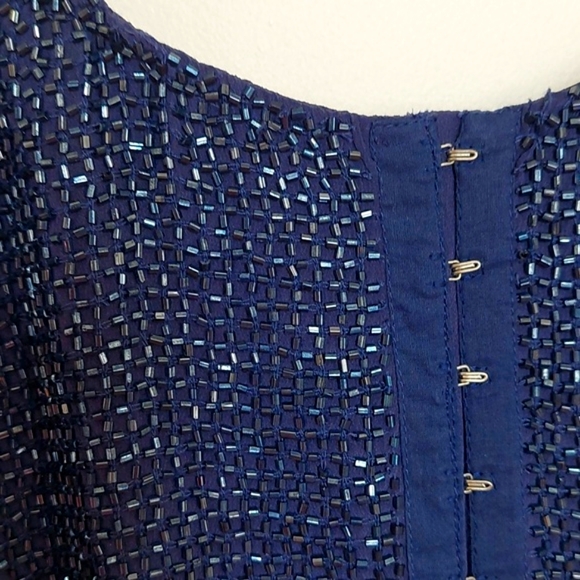 New Renzo + kai botton up beaded silk  tank - Picture 6 of 14